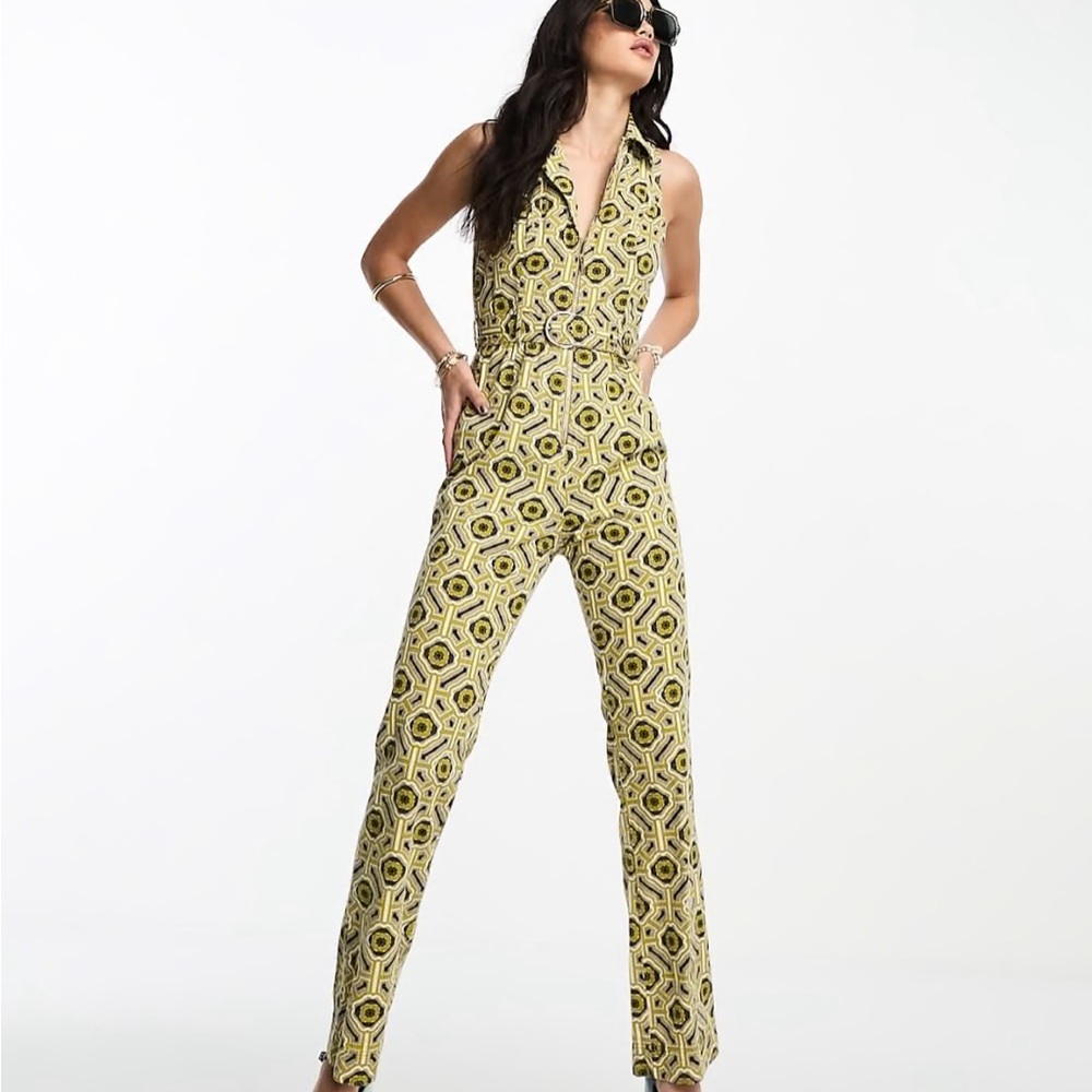 Geometric Patterned Jumpsuit